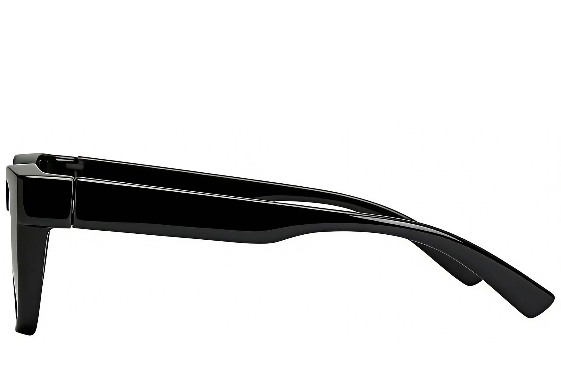 Rectangular Black Plastic Polarized Driving Glasses #BS242-0041