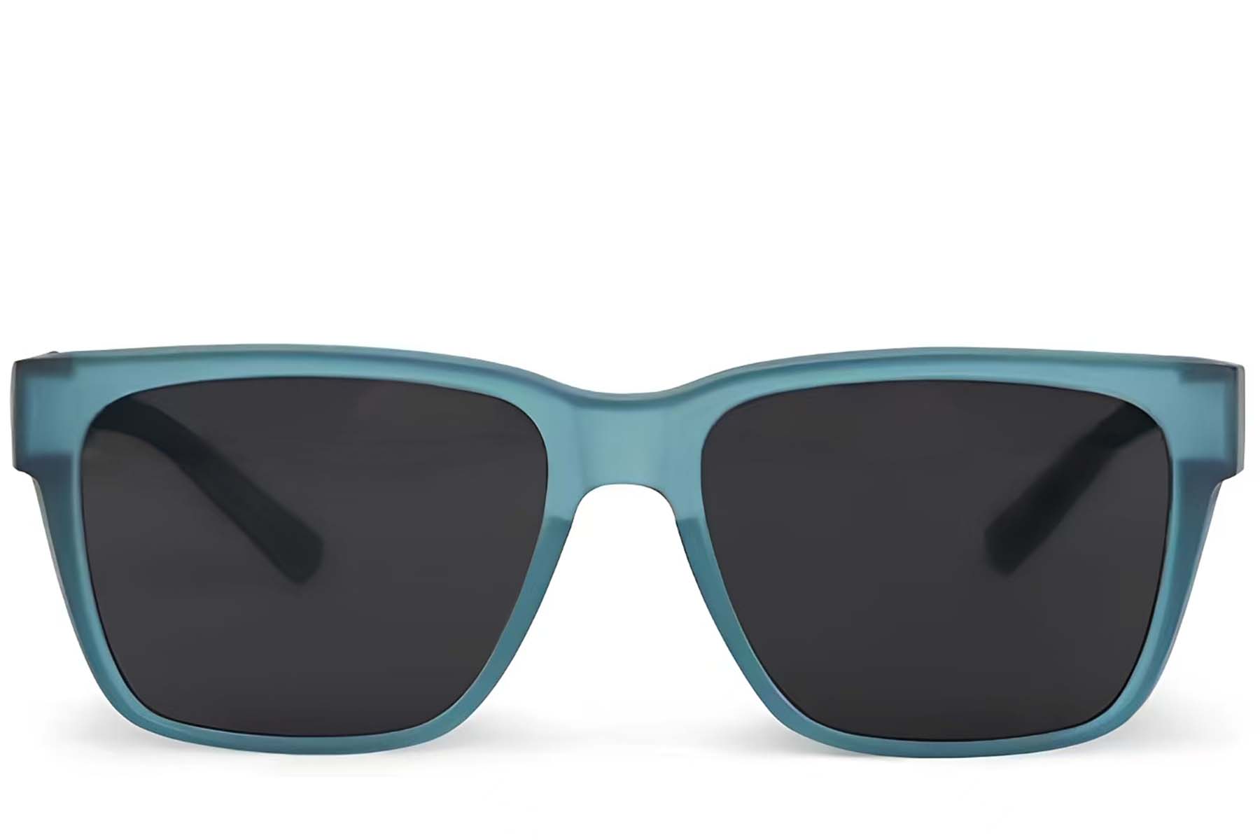 Rectangular Blue Plastic Polarized Driving Glasses #BS242-0042