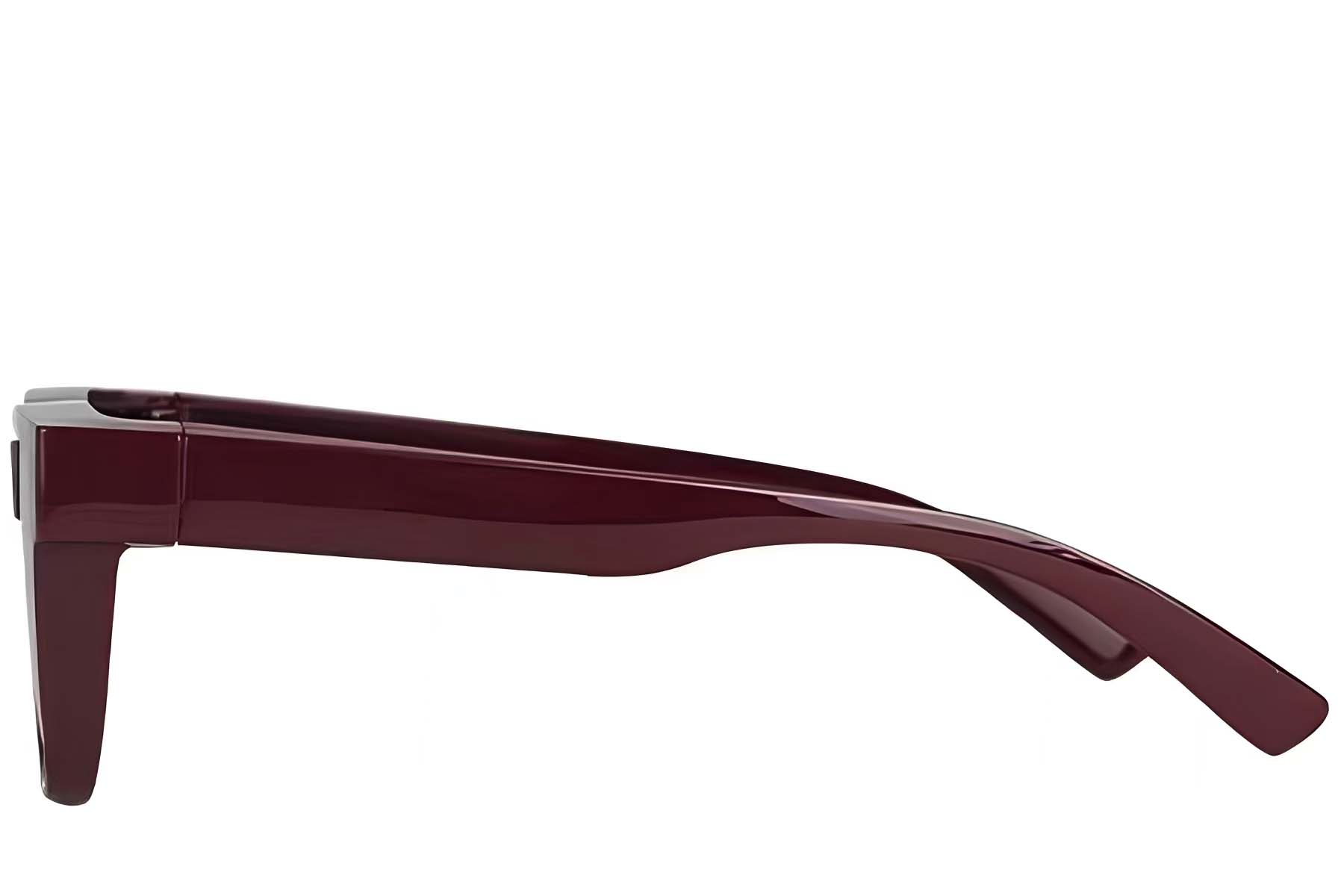 Rectangular Red Plastic Polarized Driving Glasses #BS242-0043