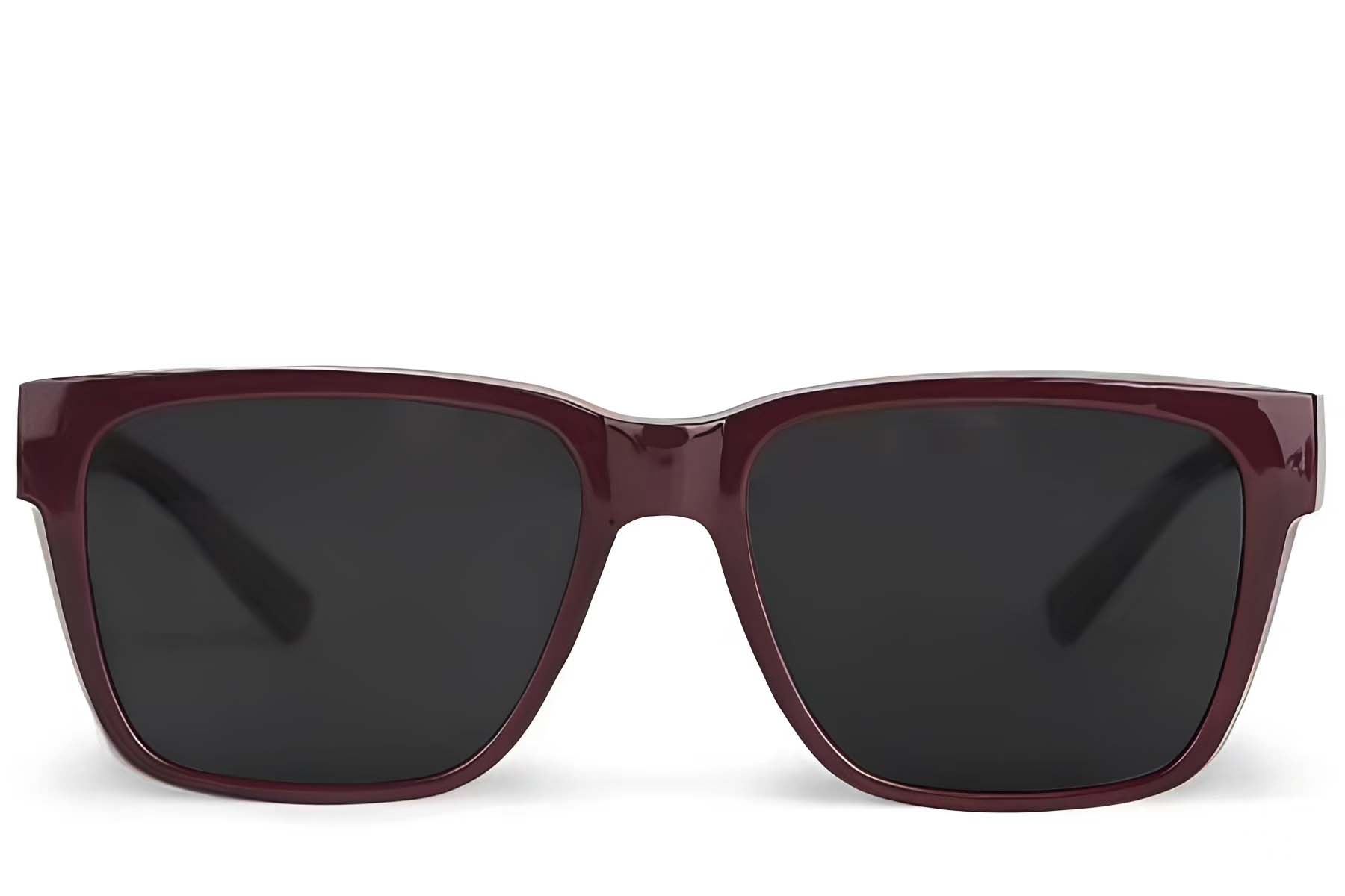 Rectangular Red Plastic Polarized Driving Glasses #BS242-0043