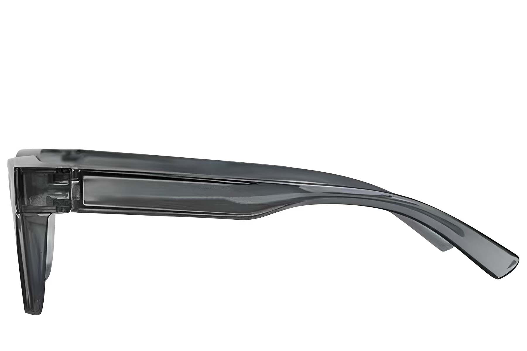 Rectangular Grey Plastic Polarized Driving Glasses #BS242-0045