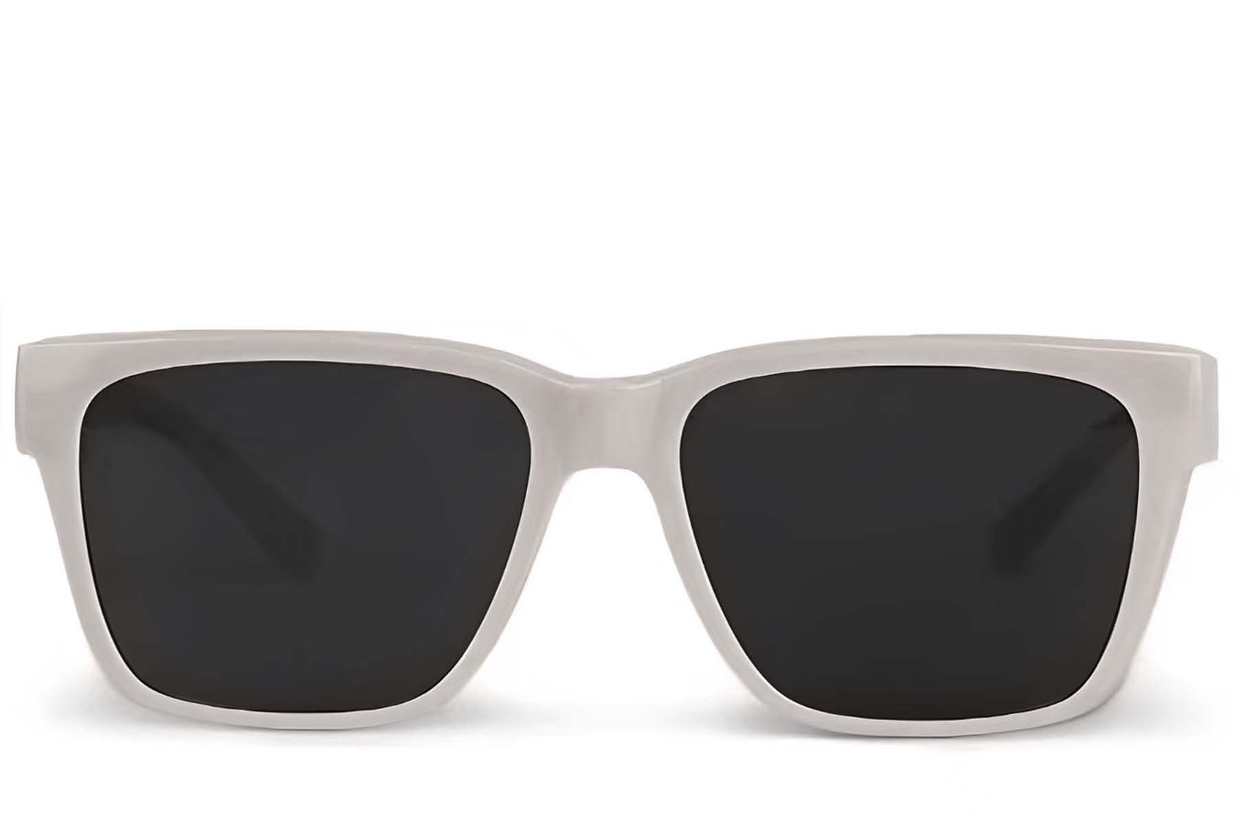 Rectangular Grey Plastic Polarized Driving Glasses #BS242-0046