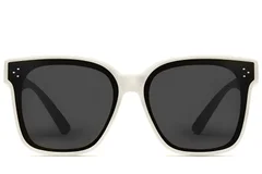 BS2426-0049_Cream_Rectangular_Plastic_Polarized Driving Glasses_front