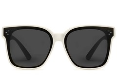BS2426-0049_Cream_Rectangular_Plastic_Polarized Driving Glasses_front