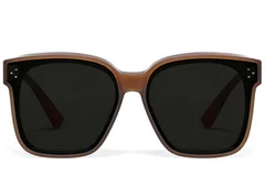 BS2426-0051_Brown_Rectangular_Plastic_Polarized Driving Glasses_front