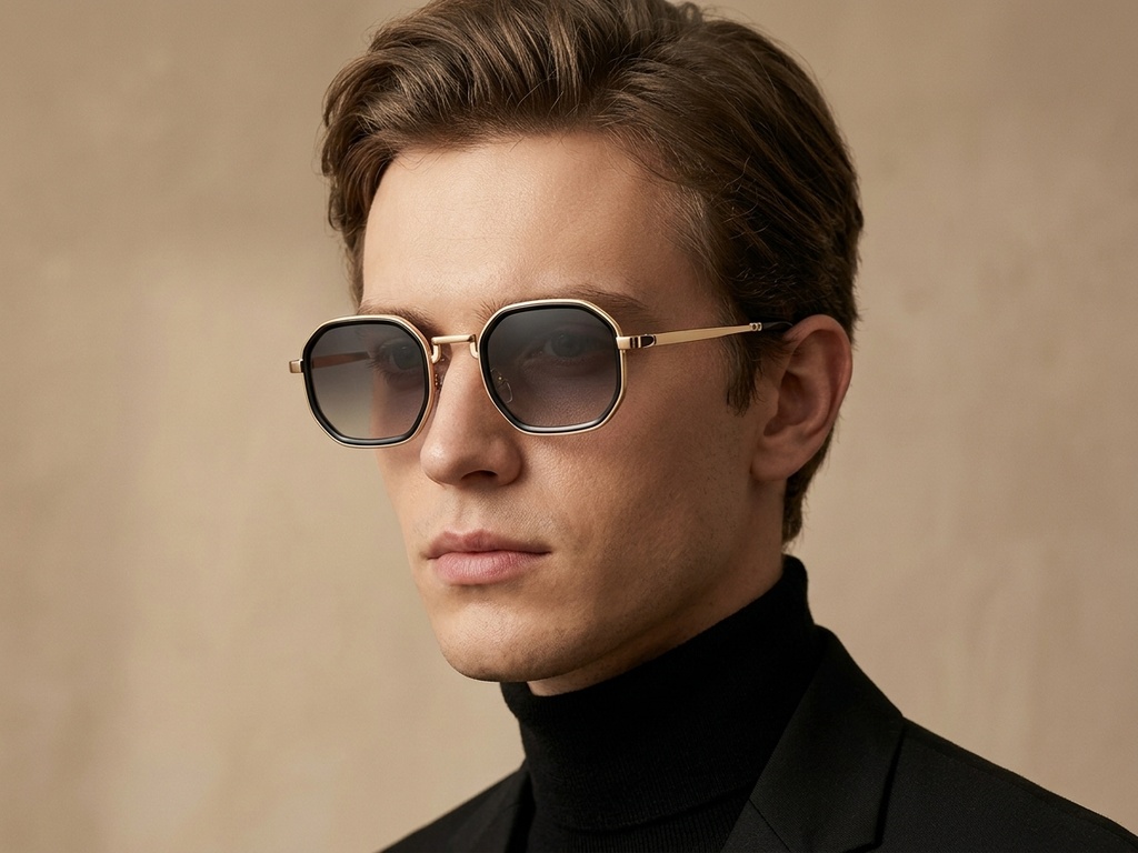 BS2503-0001_Golden_Geometric_Metal_Sunglasses-tryon_male