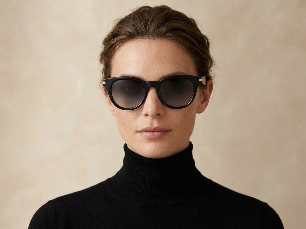 BS2503-0008_Black_Oval_Plastic_Sunglasses-tryon_female
