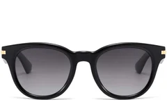 BS2503-0008_Black_Oval_Plastic_Sunglasses_front