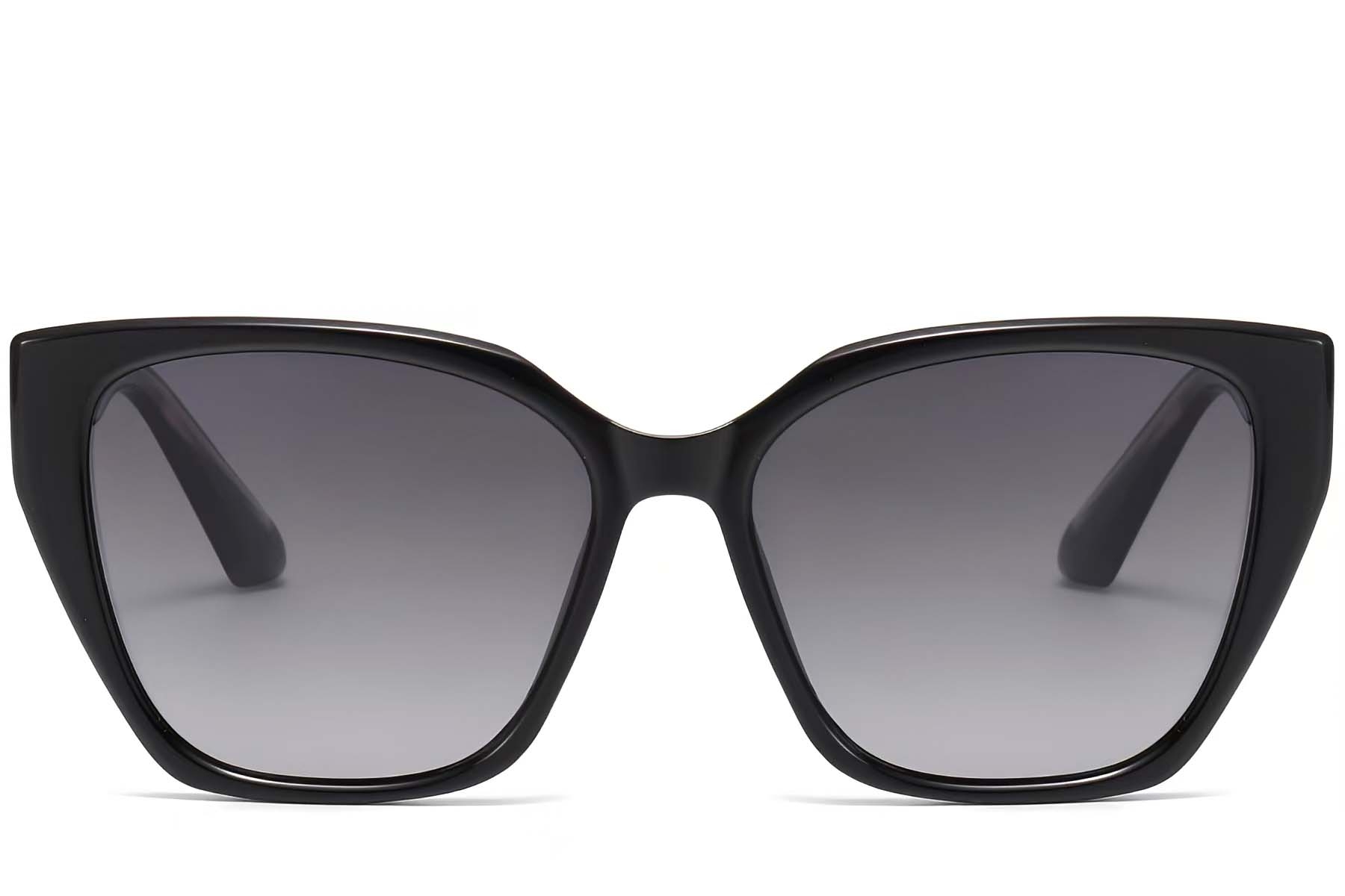 BS2503-0015_Black_Butterfly_Plastic_Sunglasses_front