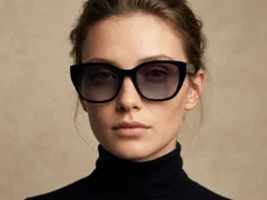 BS2503-0024_Black_Oval_Plastic_Sunglasses-tryon_female