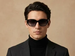 BS2503-0024_Black_Oval_Plastic_Sunglasses-tryon_male