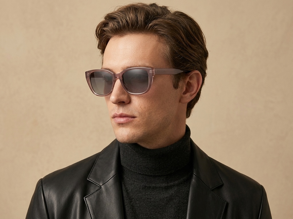 BS2503-0026_Brown_Oval_Plastic_Sunglasses_corner-tryon_male