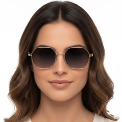 BS2503-0038_Golden_Geometric_Metal_Sunglasses_model