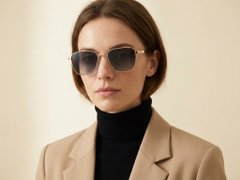 BS2503-0041_Golden_Rectangular_Metal_Sunglasses-tryon_female