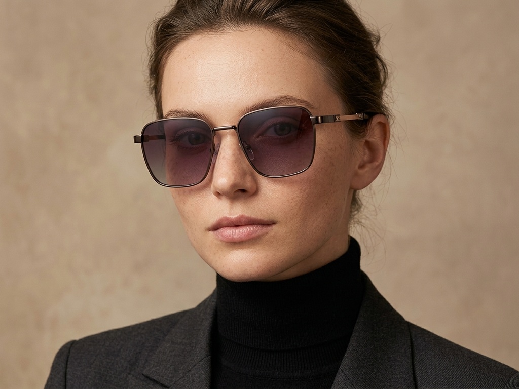 BS2503-0042_Copper_Rectangular_Metal_Sunglasses_corner-tryon_female