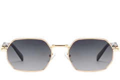BS2503-0044_Golden_Geometric_Metal_Sunglasses_front