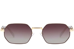 BS2503-0045_Brown_Geometric_Metal_Sunglasses_front