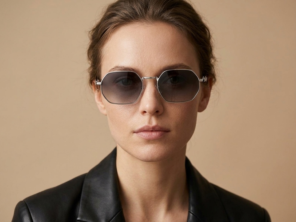 BS2503-0046_Black_Geometric_Metal_Sunglasses-tryon_female