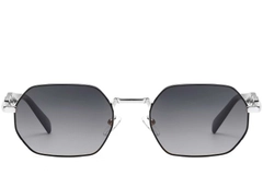 BS2503-0046_Black_Geometric_Metal_Sunglasses_front