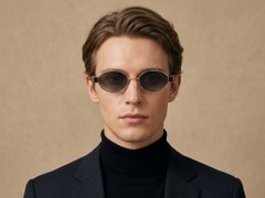 BS2503-0047_Golden_Oval_Metal_Sunglasses-tryon_male