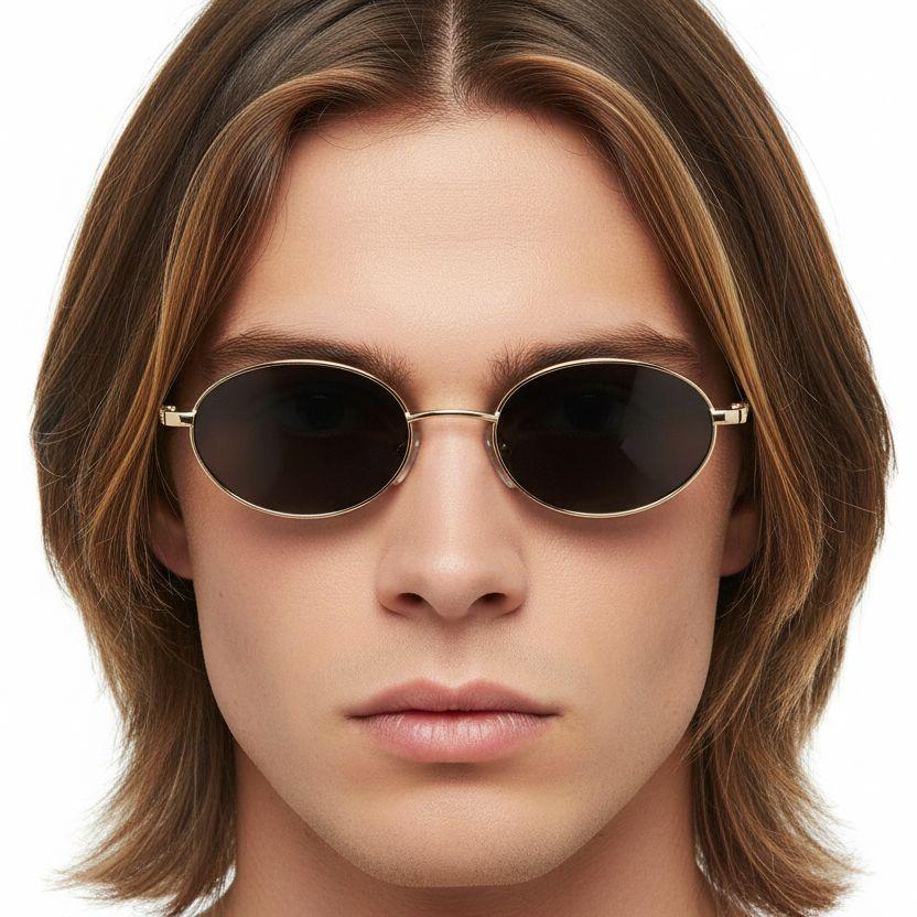 bs2503-0047_golden_oval_metal_sunglasses_model