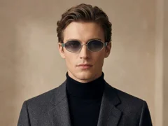 BS2503-0049_Silver_Oval_Metal_Sunglasses-tryon_male
