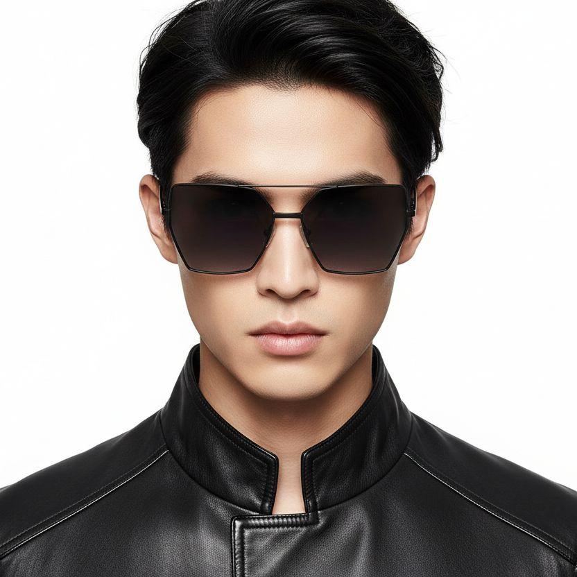 bs2503-0051_black_geometric_metal_sunglasses_model