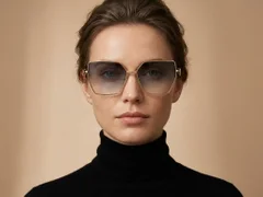 BS2503-0052_Golden_Geometric_Metal_Sunglasses-tryon_female