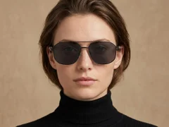 BS2503-0054_Black_Aviator_Metal_Sunglasses-tryon_female