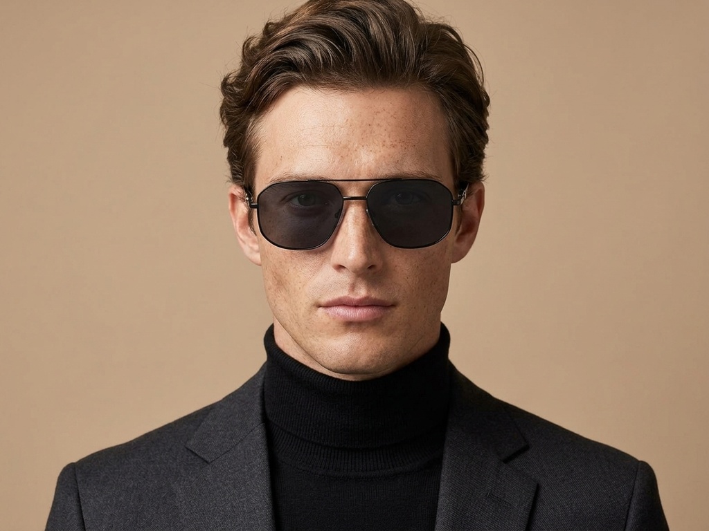 BS2503-0054_Black_Aviator_Metal_Sunglasses-tryon_male