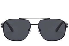 BS2503-0054_Black_Aviator_Metal_Sunglasses_front