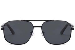 BS2503-0054_Black_Aviator_Metal_Sunglasses_front