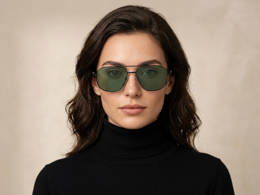 BS2503-0055_Black_Aviator_Metal_Sunglasses-tryon_female