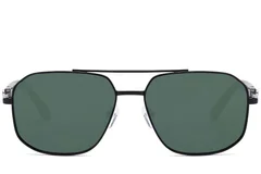 BS2503-0055_Black_Aviator_Metal_Sunglasses_front