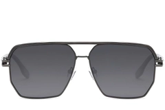 BS2503-0057_Grey_Aviator_Metal_Sunglasses_front