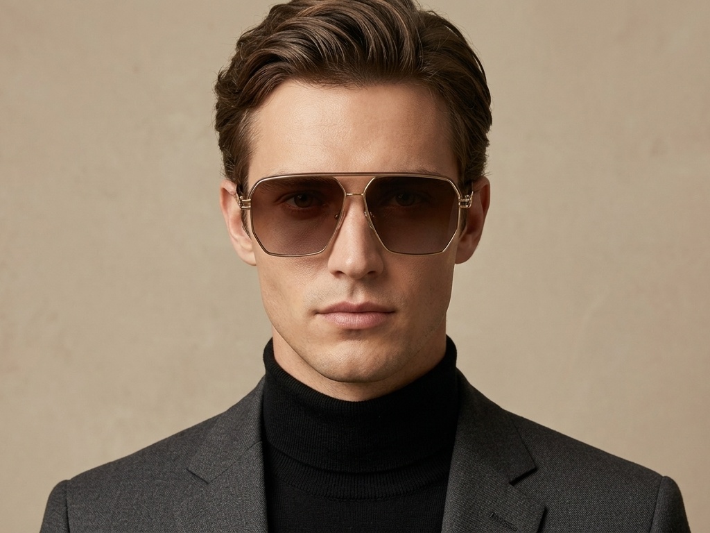 BS2503-0058_Golden_Aviator_Metal_Sunglasses-tryon_male