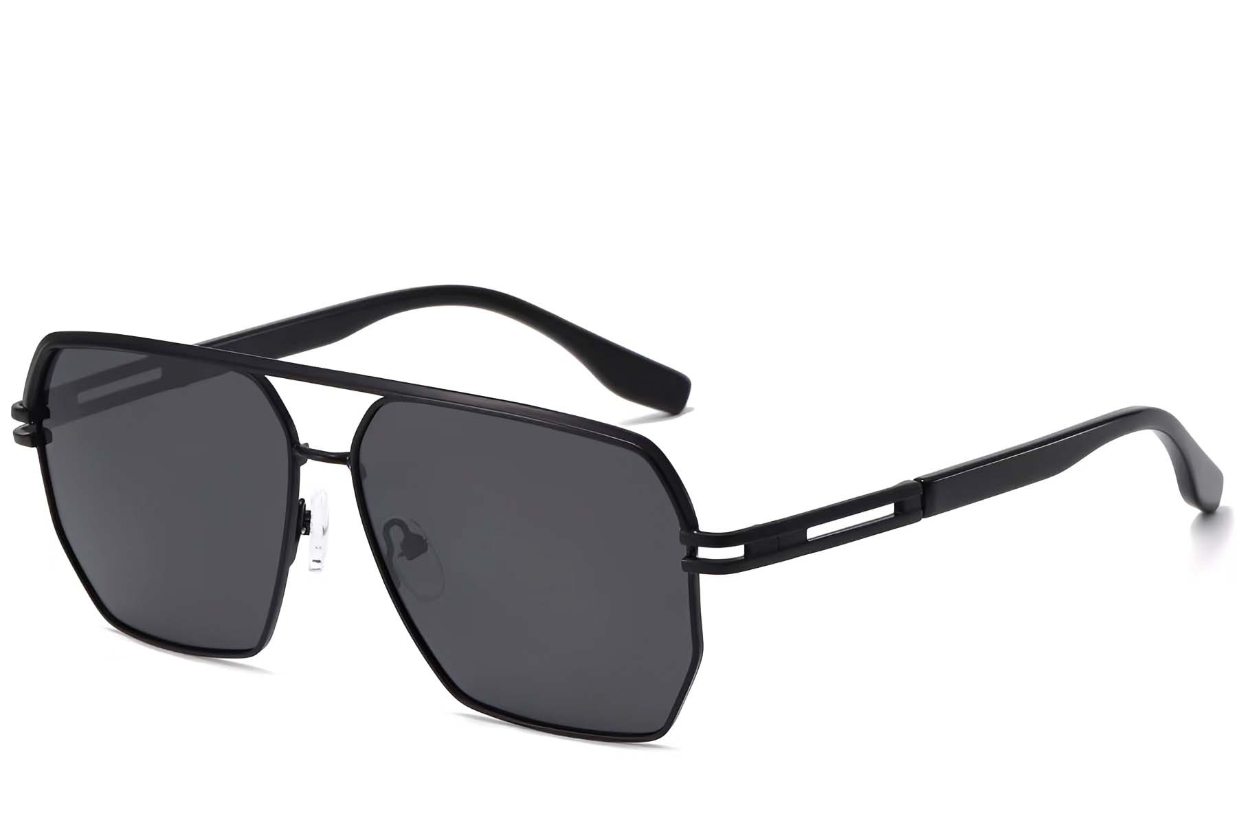 Aviator Black Metal Sunglasses #BS2503-0059