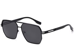 Occhiali da sole modello aviatore in metallo nero #BS2503-0059
