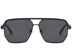 BS2503-0059_Black_Aviator_Metal_Sunglasses_front