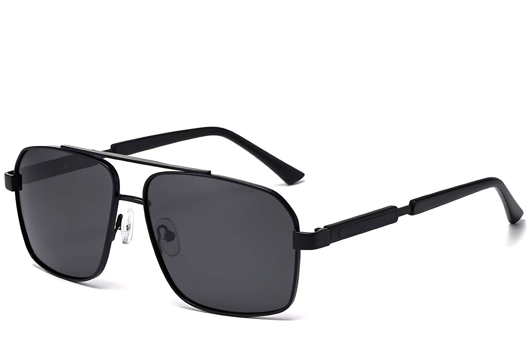 Aviator Black Metal Sunglasses #BS2503-0060