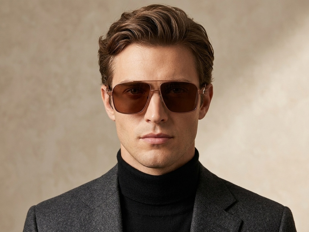 BS2503-0061_Copper_Aviator_Metal_Sunglasses-tryon_male