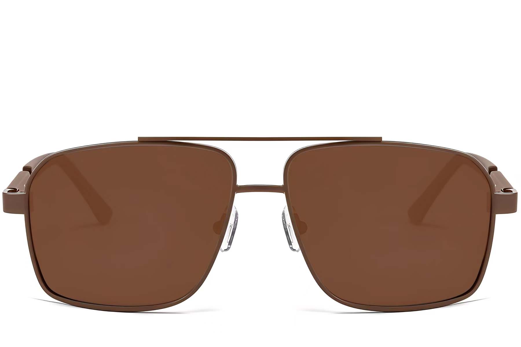 BS2503-0061_Copper_Aviator_Metal_Sunglasses_front