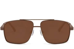 BS2503-0061_Copper_Aviator_Metal_Sunglasses_front