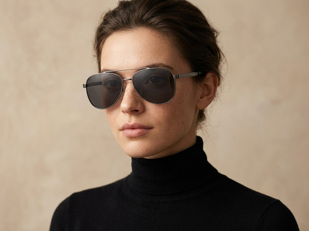 BS2503-0062_Grey_Aviator_Metal_Sunglasses-tryon_female