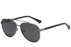 Aviator Grey Metal Sunglasses #BS2503-0062