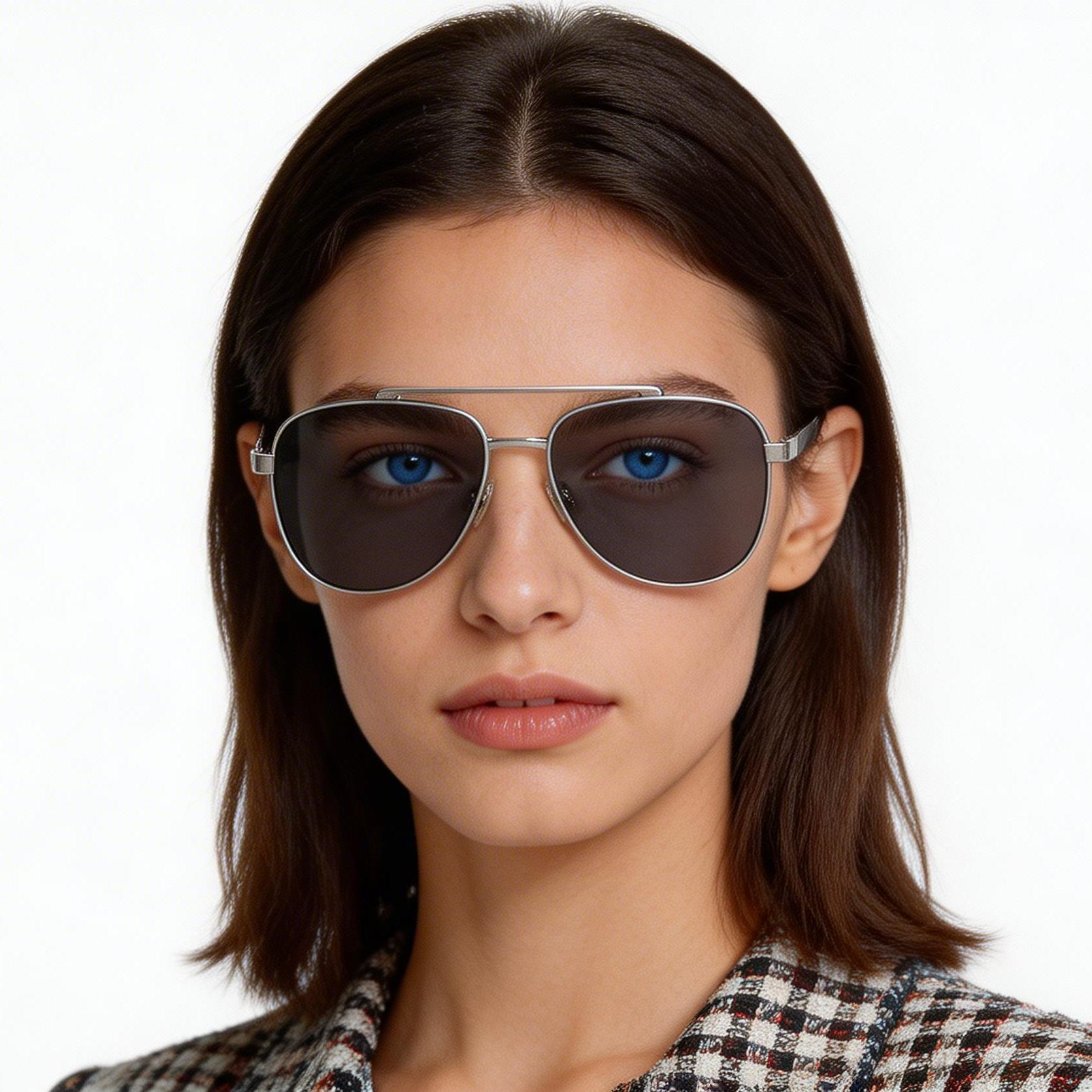 bs2503-0063_silver_aviator_metal_sunglasses_model