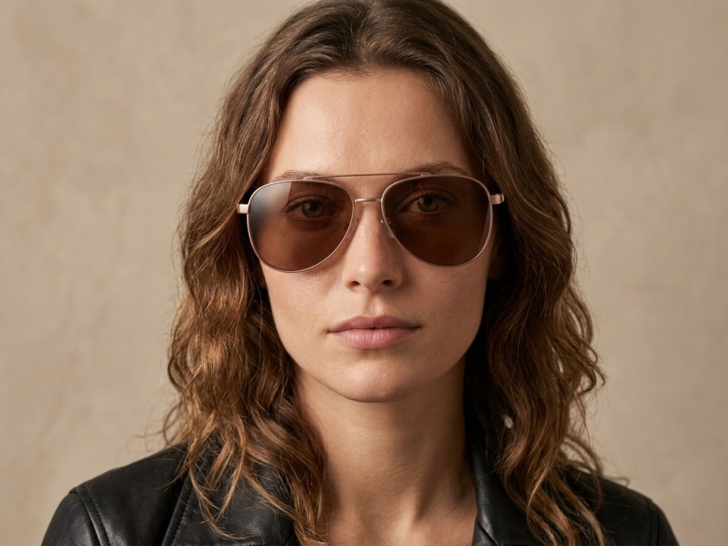 BS2503-0064_Copper_Aviator_Metal_Sunglasses-tryon_female
