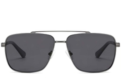 BS2503-0065_Grey_Aviator_Metal_Sunglasses_front