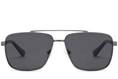BS2503-0065_Grey_Aviator_Metal_Sunglasses_front