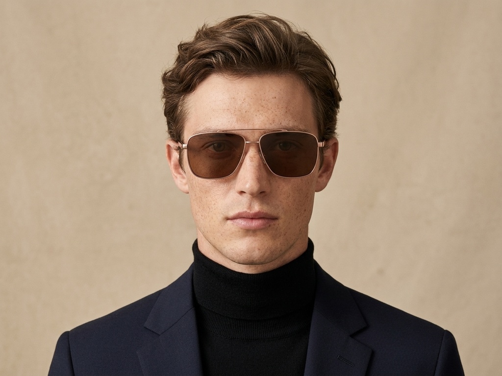 BS2503-0067_Copper_Aviator_Metal_Sunglasses-tryon_male